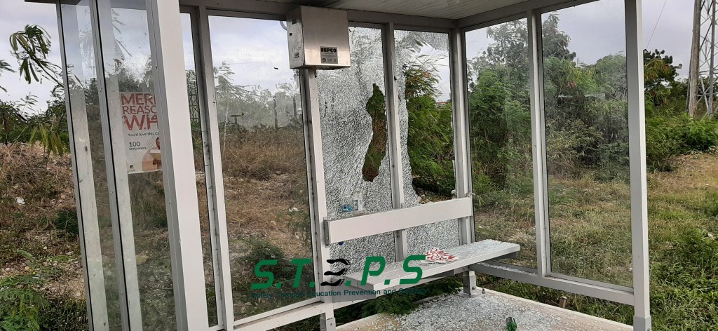 Another Bus Shed on Friars Hill Road Discovered&nbsp;Damaged