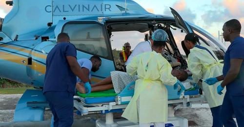 CalvinAir Helicopters Airlifts Barbudan Stroke Victim to&nbsp;SLBMC
