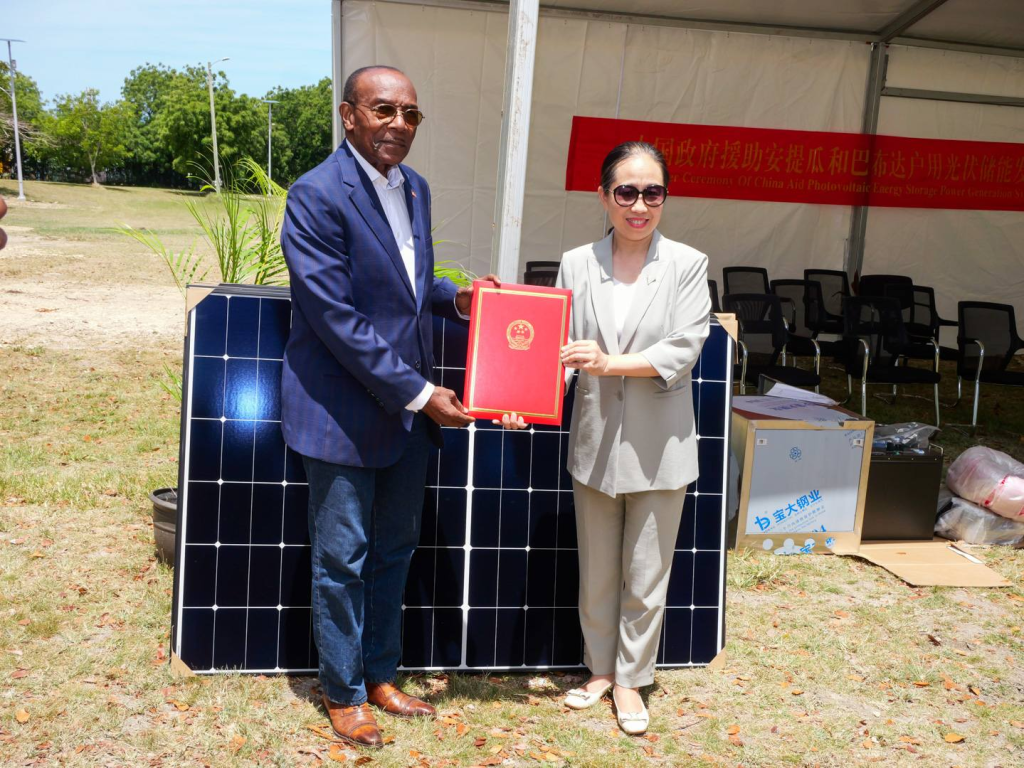 Solar Kits Handed Over From Peoples Republic Of China To Government Of Antigua And Barbuda To Support Vulnerable&nbsp;Households