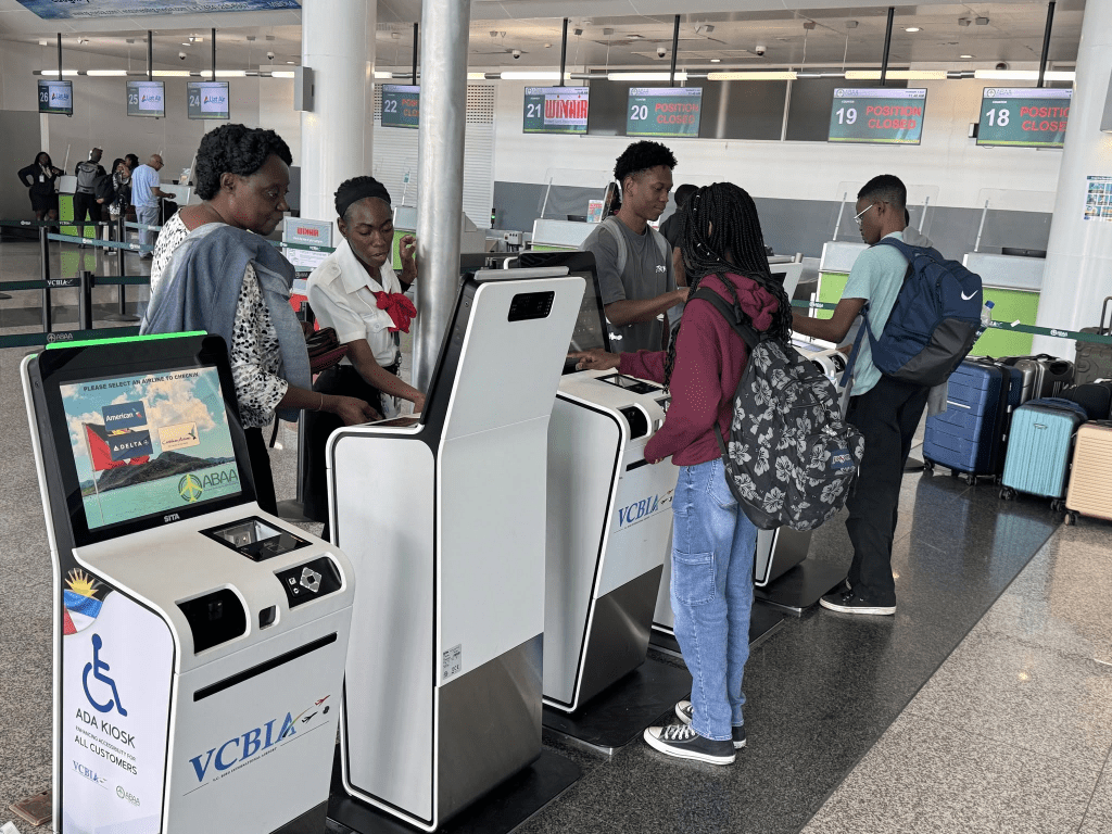 V.C. Bird International Airport Introduces New Self-Service Kiosks With Wheelchair-Accessible Technology